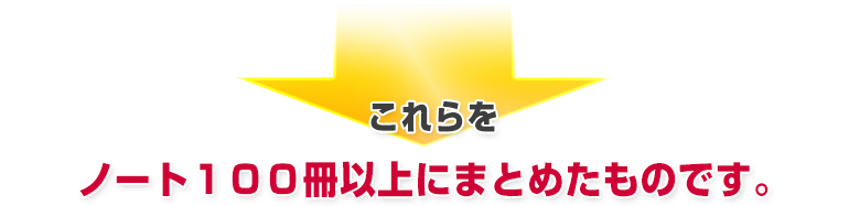 これらをノート１００冊以上にまとめたものです。